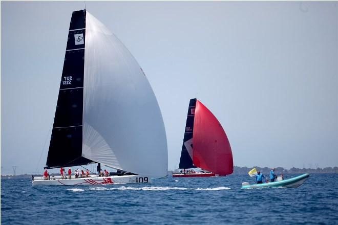 TP52 fleet in action on day one - 2016 TP52 Super Series ©  Max Ranchi Photography http://www.maxranchi.com